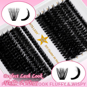 Cils clusters RITALASH appliqués sur un modèle