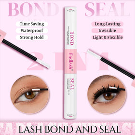 Cils en clusters FADLASH sur fond neutre