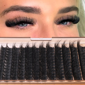 Cils en clusters Geeneiya 200D avec applicateur