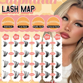 Cils en fleurs calphdiar en application sur un modèle