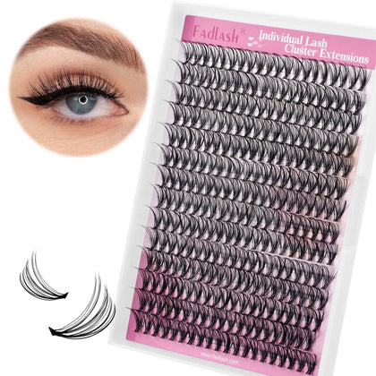 Cils en grappes FADLASH 20D D Curl vue de face