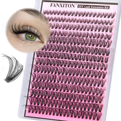 Cils en grappes FANXITON 30D D Curl 8-16mm, vue avant
