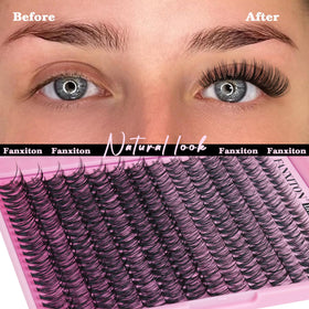 Cils en grappes FANXITON avec effet naturel