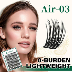 Cils en grappes KEYYOU 144pcs D Curl 18mm en boîte