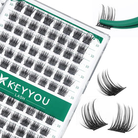 Cils en grappes KEYYOU D Curl 10mm, plateau de 96 pièces