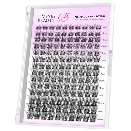 Cils en grappes LuxeBold VEYESBEAUTY 8-16mm vue de face