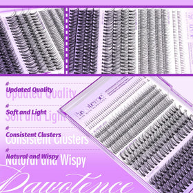 Cils en grappes Pawotence avec finition naturelle