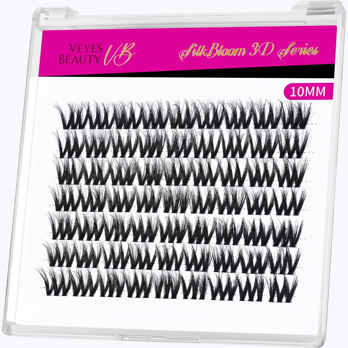 Cils en grappes VEYESBEAUTY 10mm avec effet fluffy