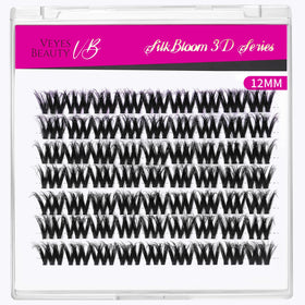 Cils en grappes VEYESBEAUTY 12mm avec outils d'application