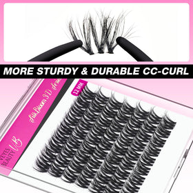 Cils en grappes VEYESBEAUTY 12mm sur modèle