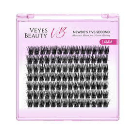 Cils en grappes VEYESBEAUTY avec scellant en cours d'application