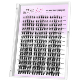 Cils en grappes VEYESBEAUTY modèle avant avec bande invisible