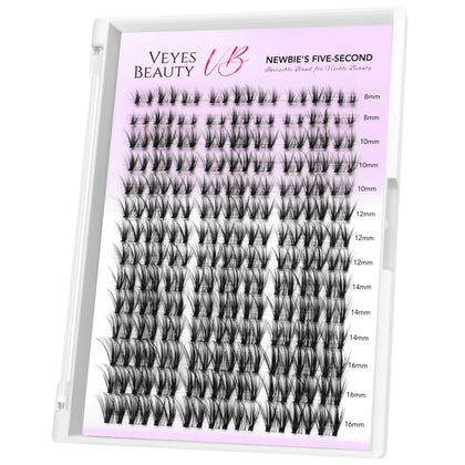 Cils en grappes VEYESBEAUTY modèle avant avec bande invisible