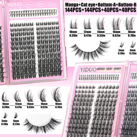 Cils en vrac YIDUO avec variétés de styles et longueurs