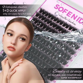 Cils épais SOFENIDA appliqués sur un modèle
