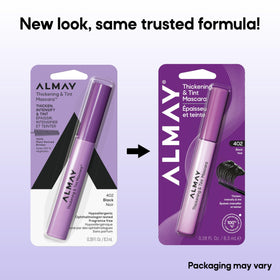 Cils épaissis et colorés avec Mascara Almay