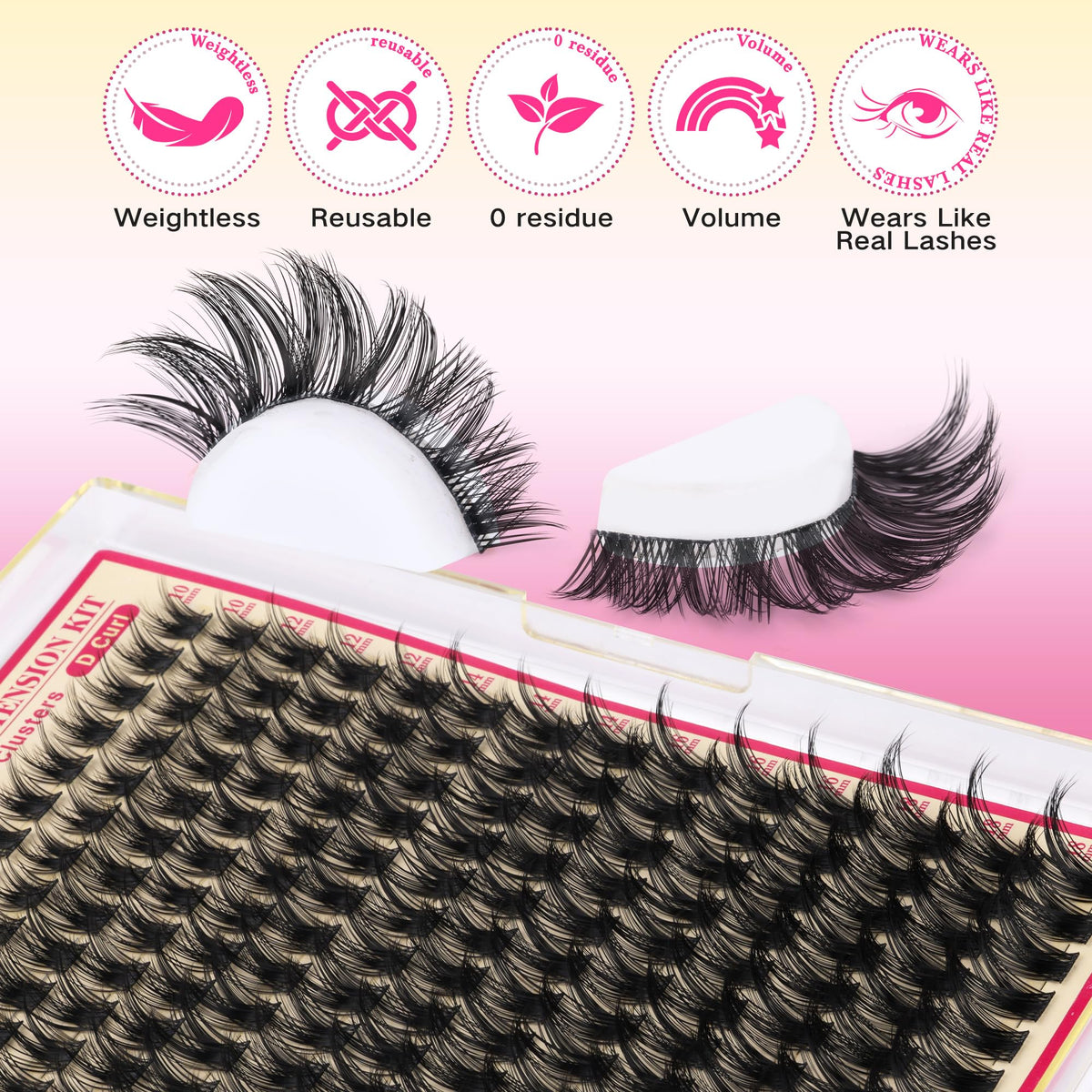 Cils FANXITON portés par un modèle montrant leur aspect naturel
