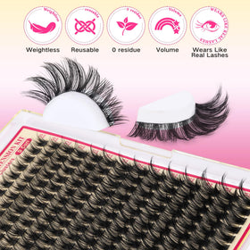 Cils FANXITON portés par un modèle montrant leur aspect naturel