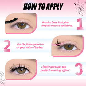 Cils Fyonas Cutey avec pince et colle