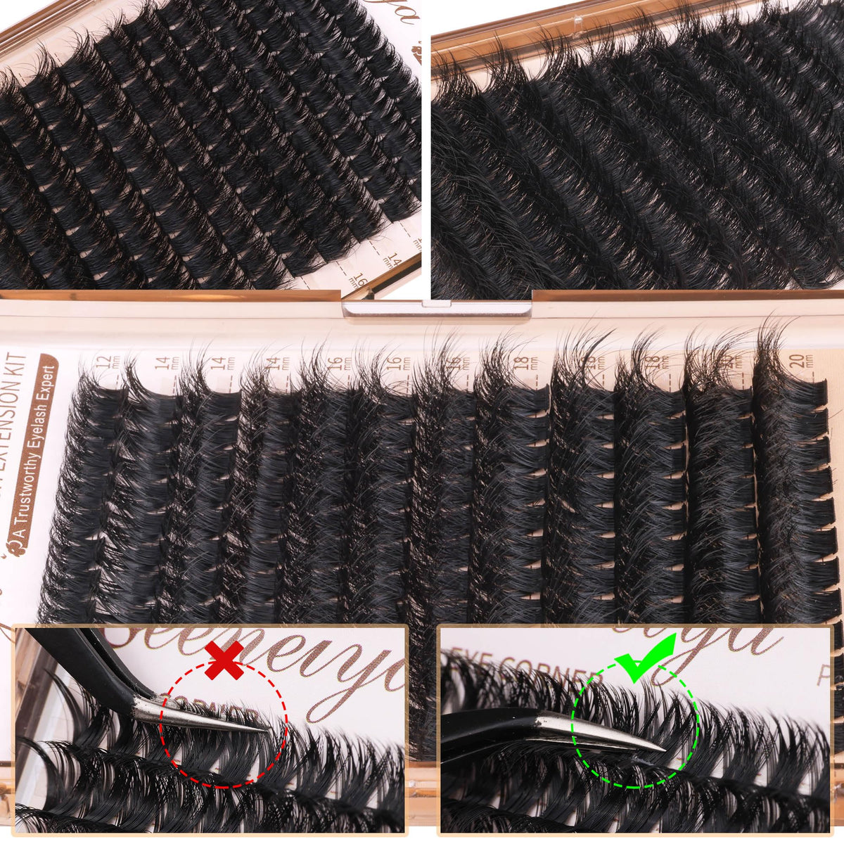 Cils Geeneiya 200D en différentes longueurs