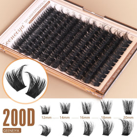 Cils Geeneiya 200D en finition matte noire