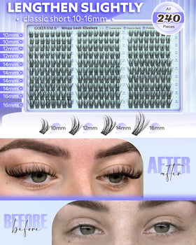 Cils Goddvenus en lumière naturelle sur un visage