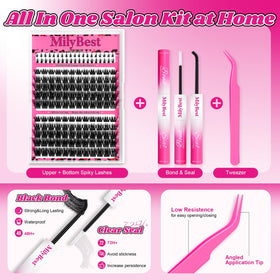 Cils inférieurs spiky MilyBest pour un regard élargi