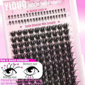 Cils inférieurs YIDUO avec applicateur et colle