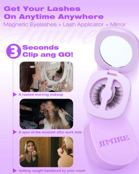 Cils JIMIRE portés pour un look naturel