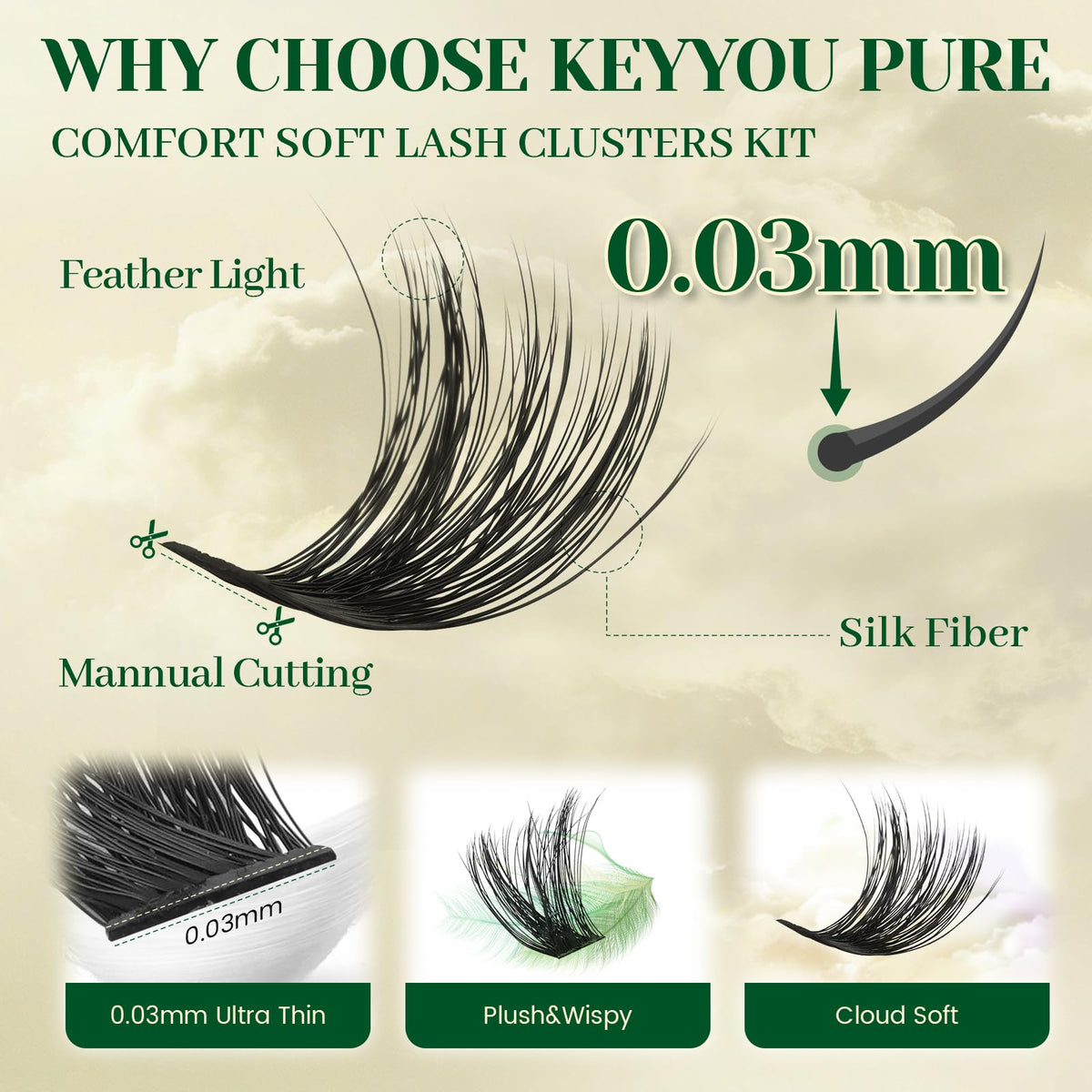Cils KEYYOU adaptés pour différentes occasions comme une soirée