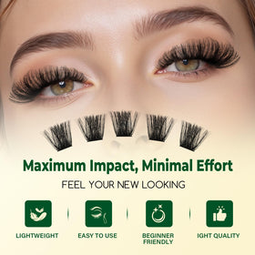 Cils KEYYOU en application sur un modèle