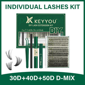 Cils KEYYOU exposés sur un fond neutre