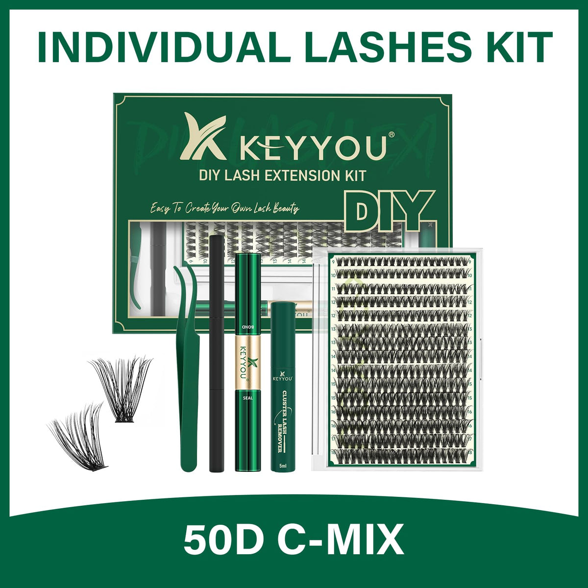 Cils KEYYOU montrant leur légèreté et confort