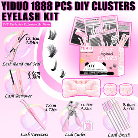 Cils Manga et Spikes du Kit YIDUO en présentation