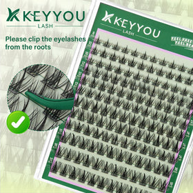 Cils Manga KEYYOU en application avec un regard naturel