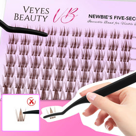 Cils Manga Marron VEYESBEAUTY montrant la texture