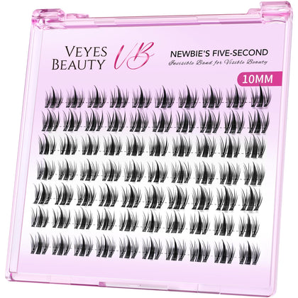 Cils Manga VEYESBEAUTY 10mm vue de face dans leur emballage