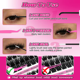Cils MilyBest appliqués sur un modèle