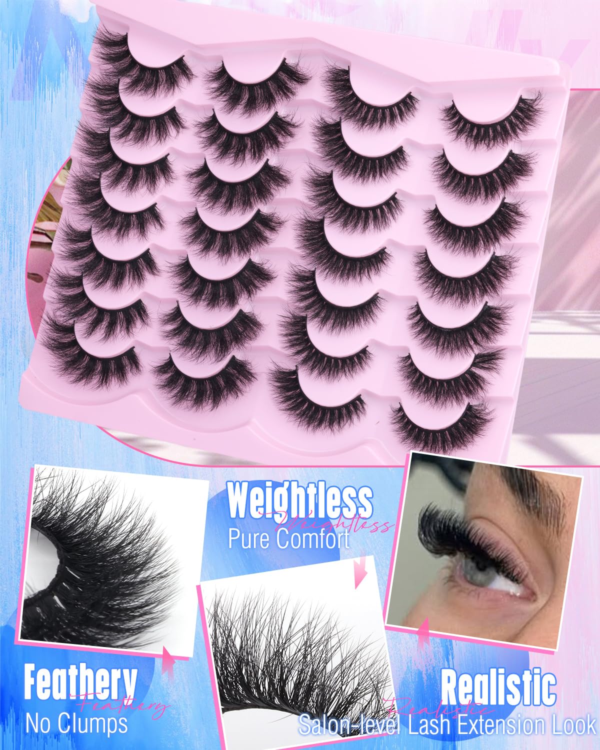 Cils Newcally portés pour un look dramatique