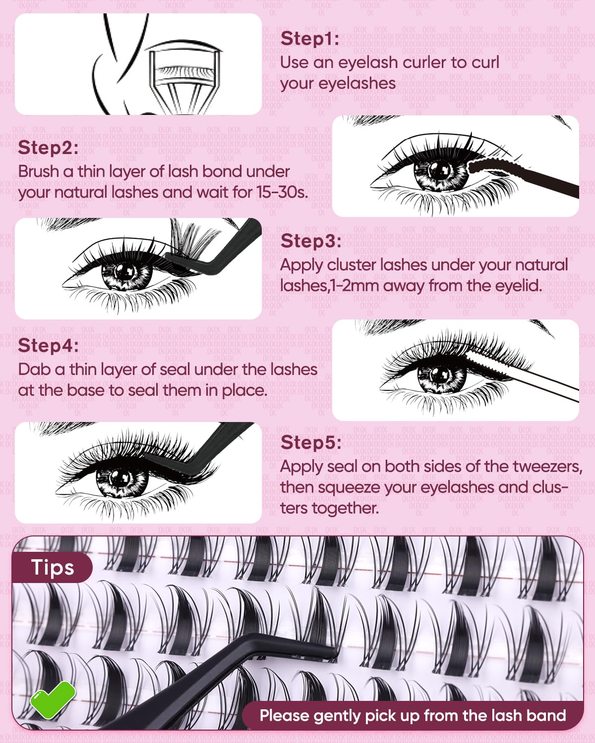 Cils OKAYLOVE Sprite présentés avec effet naturel