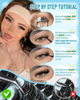 Cils PHKERATA avec bande fine pour un confort optimal