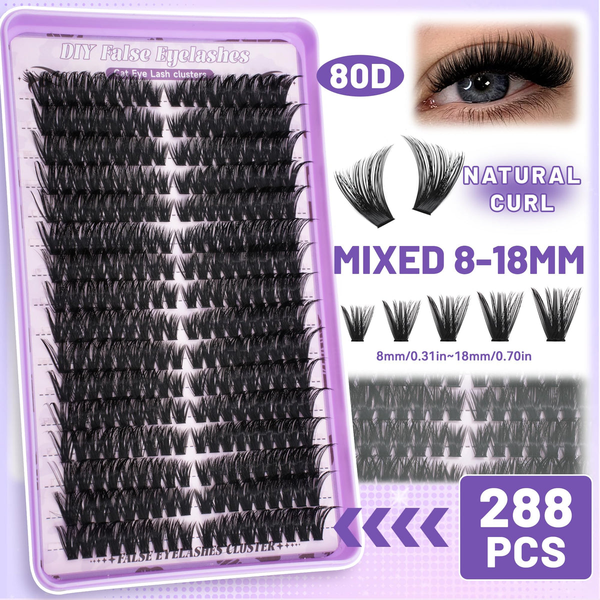 Cils QUAFFLY pour un maquillage des yeux vibrant