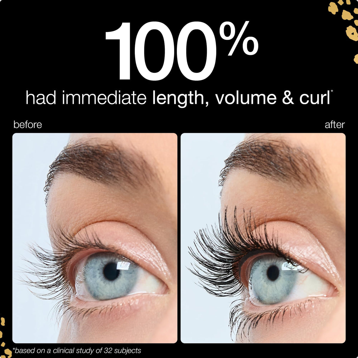Cils séparés et volumineux grâce au mascara tarte Maneater