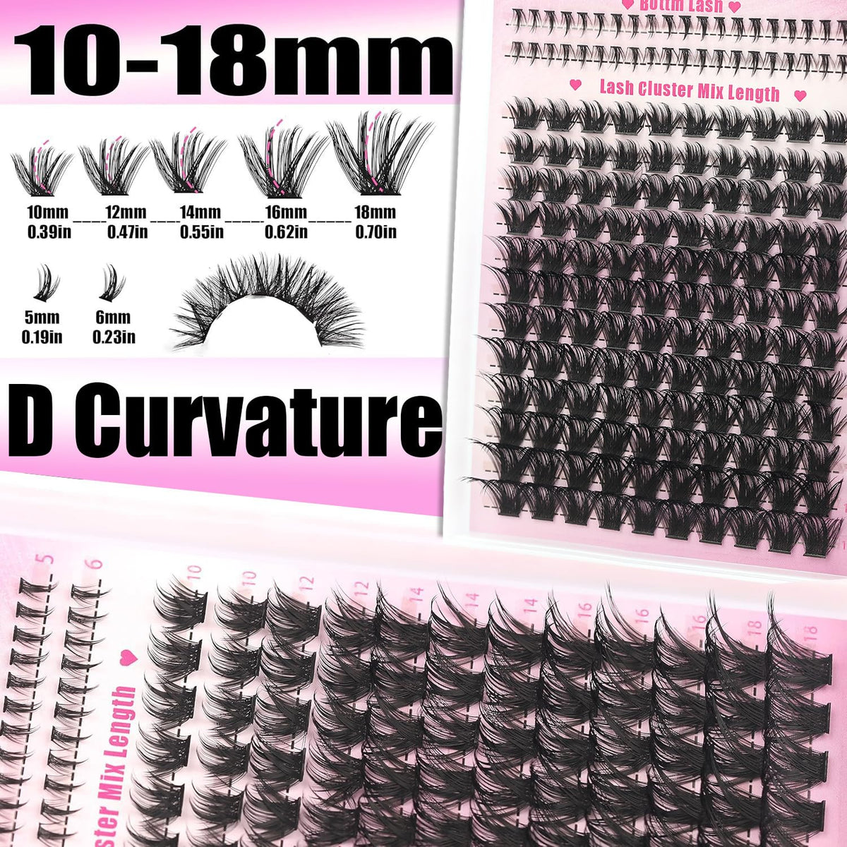Cils spiky YIDUO avec finition élégante