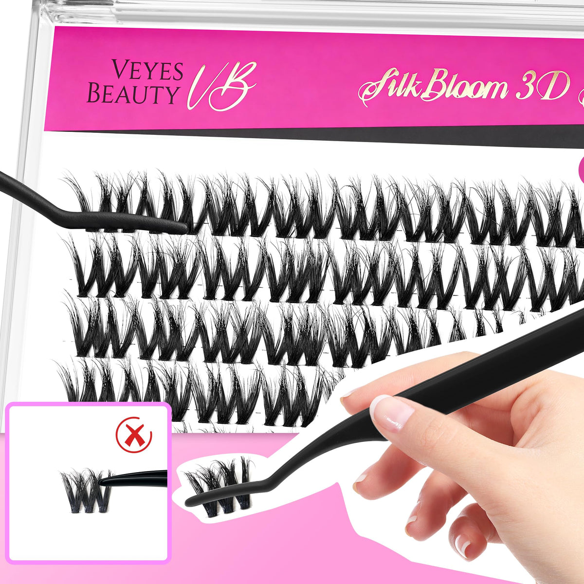 Cils VEYESBEAUTY 10mm avec applicateur