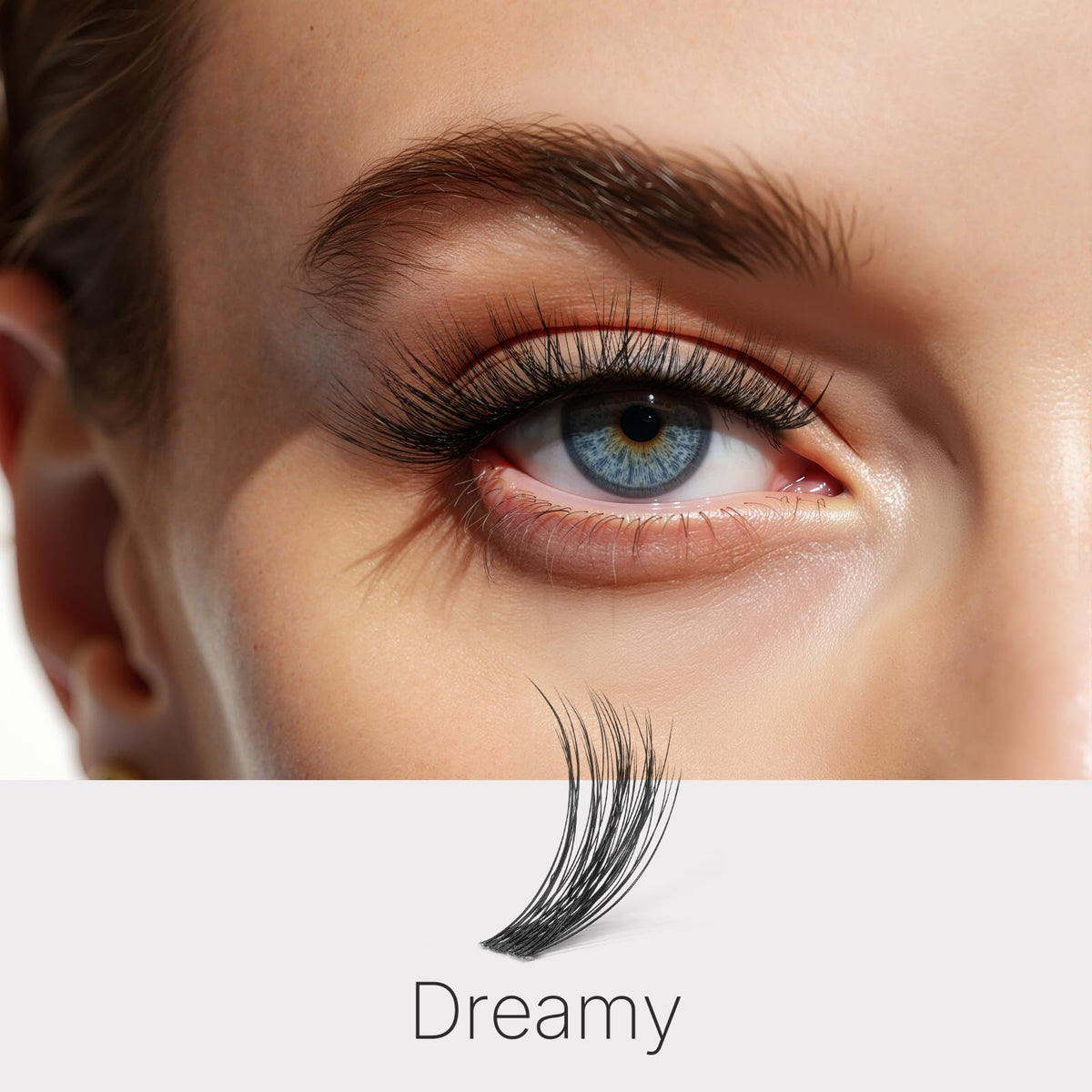 Cils VEYESBEAUTY 14mm, gros plan sur les grappes