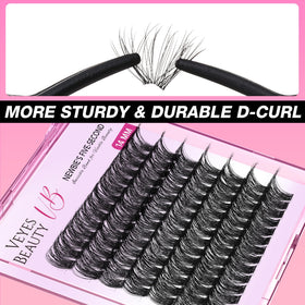Cils VEYESBEAUTY 14mm, présentation sur fond neutre