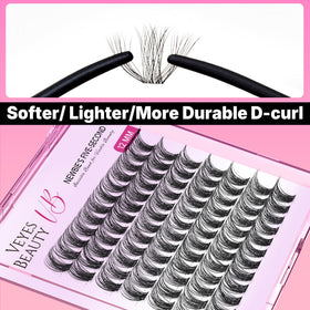 Cils VEYESBEAUTY Bomb portés sur des yeux maquillés