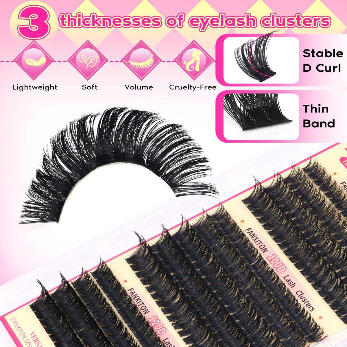 Cils volumineux et soyeux avec le kit FANXITON