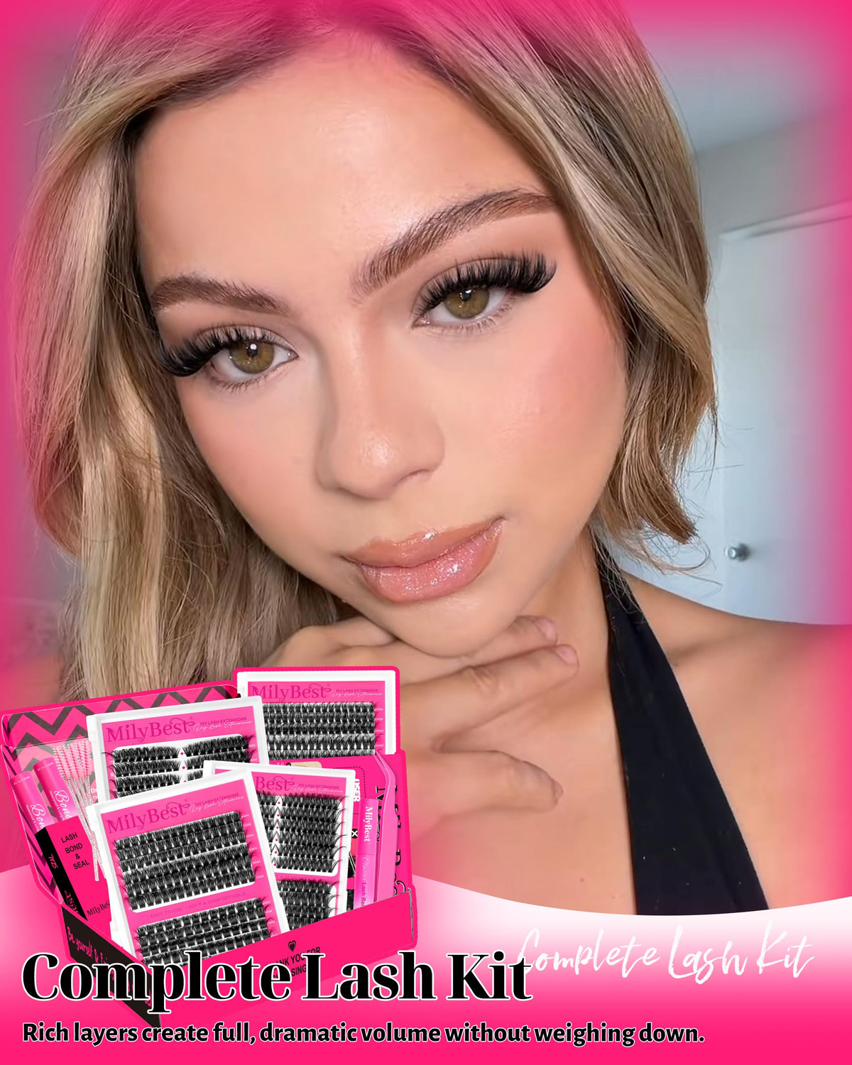 Cils volumineux MilyBest en différents styles